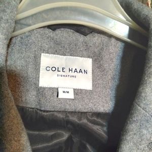 Cole Haan Wool Jacket Size M. Color Grey. Inside Black